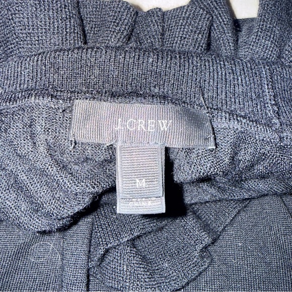 J.Crew | Merino Wool Ruffle Sweater | Zip Cuffs - Picture 4 of 8